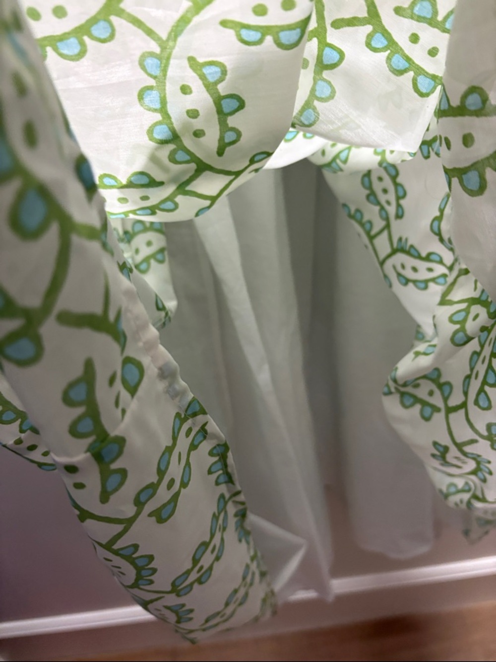 J.Marie Green Patterned Ruffle-Strap Maxi Dress - Picture 5 of 5